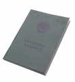 Soviet/Latvian work book, blank.