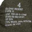 US Wool Glove Inserts, Surplus.