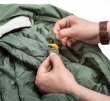 British modular "Tropen" sleeping bag, surplus. Colour coded attachment strings for the Medium weight bag.