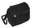 Finnish gas mask bag, dyed black, surplus.