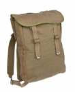Danish Pattern 37 style pack, green/tan, with shoulder straps, surplus.