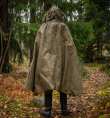 Romanian Plash-palatka Rain Cape/Shelter Half, Green, Surplus.