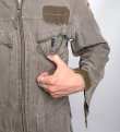 BW mechanic's coverall, olive drab, surplus.