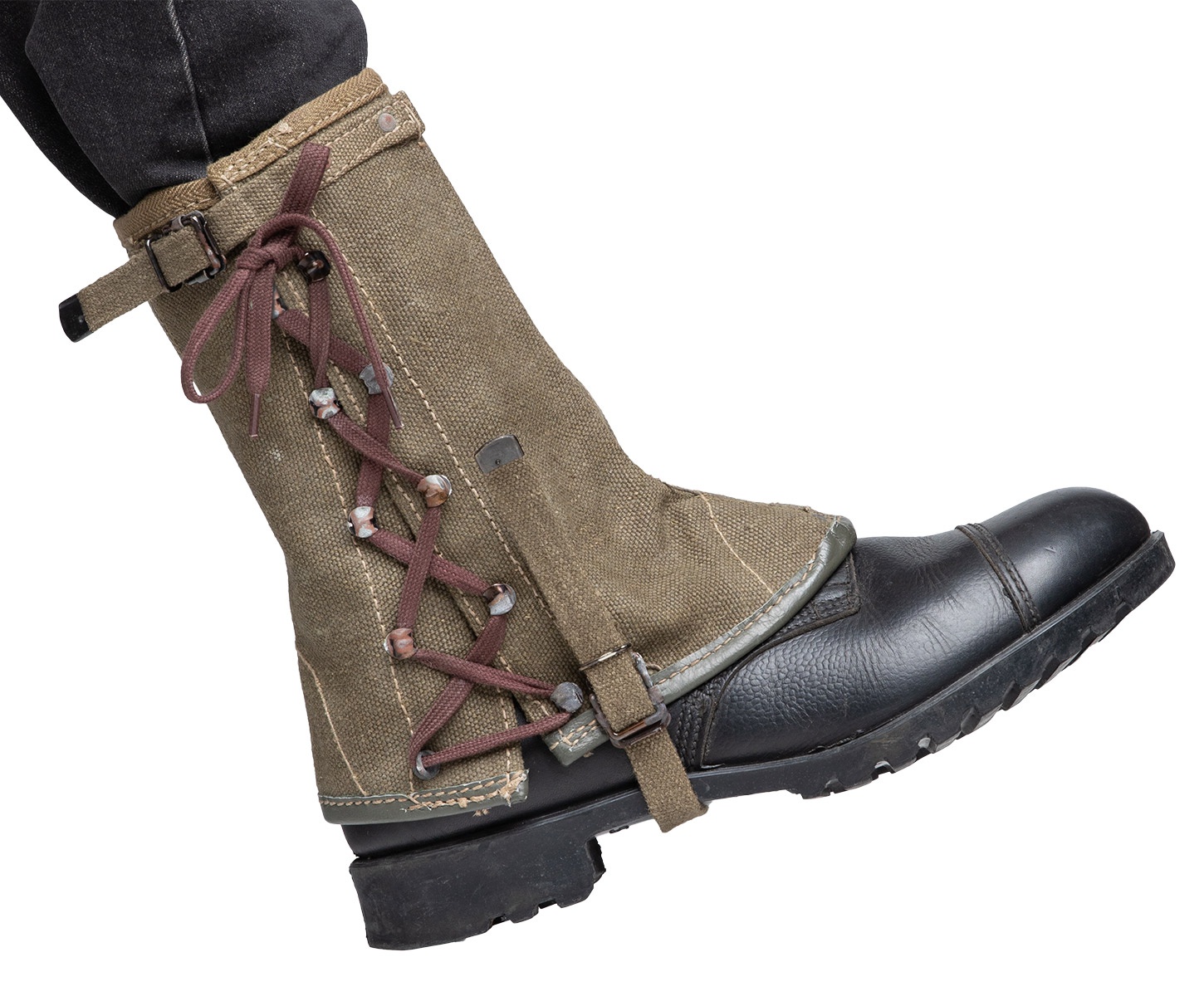 Italian gaiters, canvas, short, surplus