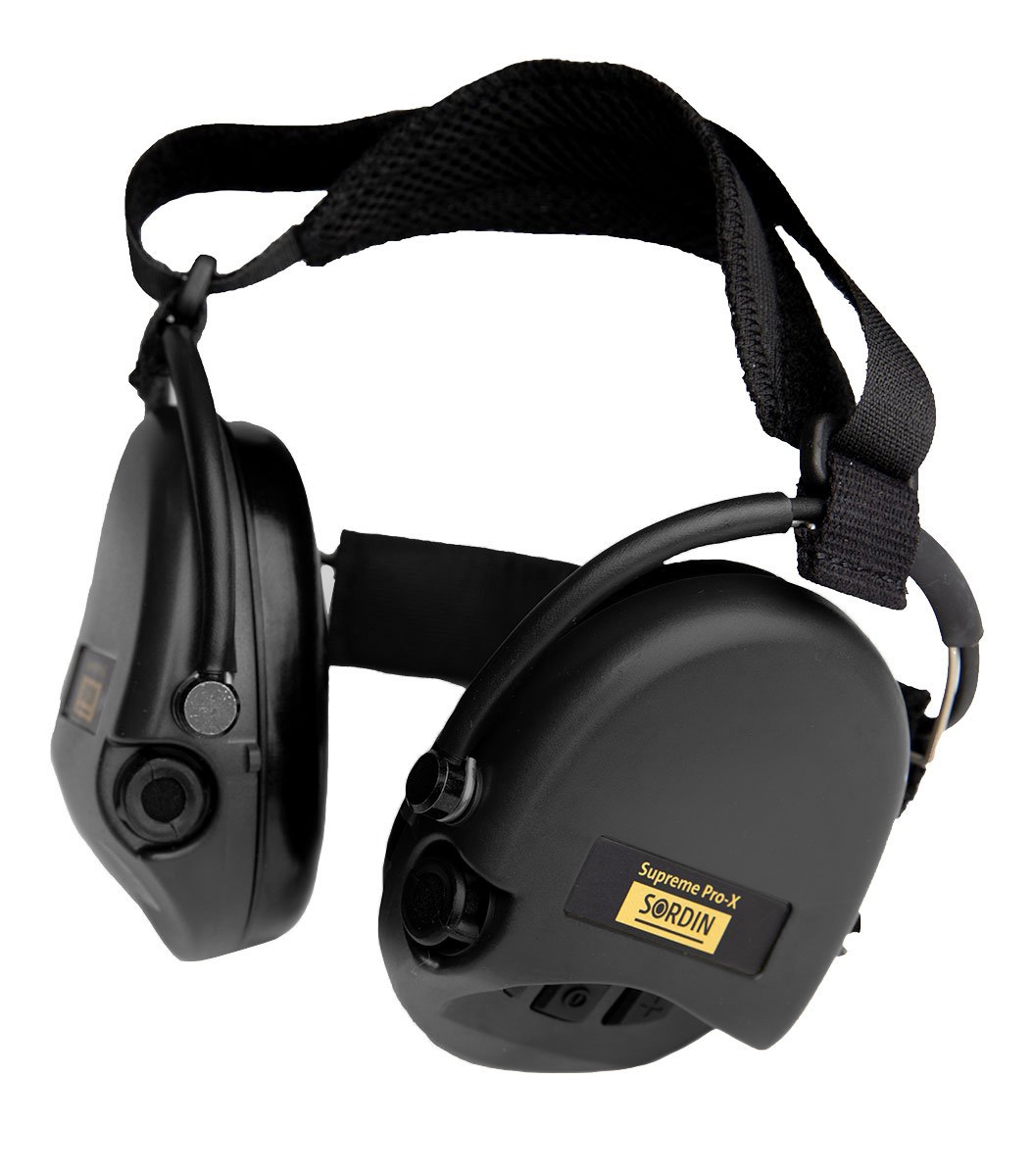 Sordin Supreme Pro-X 1.1 Neckband hearing protectors, Black