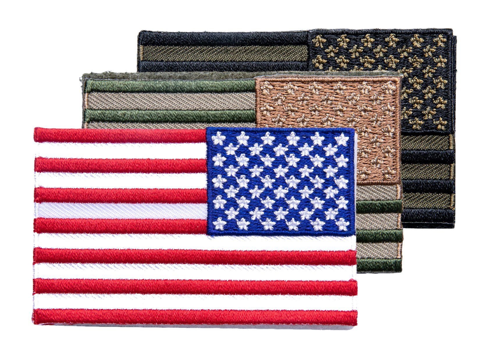 US Flag Patch  Velcro, 2 x 3.25