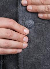 Finnish M65 greatcoat, gray, surplus.