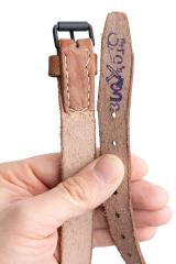 Czech general purpose strap, brown, leather, surplus.