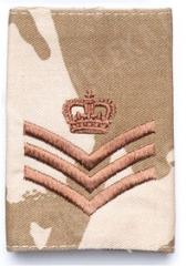 British rank insignia, Desert DPM, surplus British rank insignia, Desert DPM, surplus