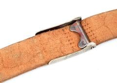 BW trouser belt, leather, surplus. Easy to adjust, will not slip.