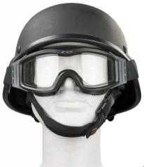 ESS Profile NVG ballistic goggles, black, with spare lens.