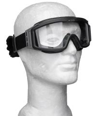 ESS Profile NVG ballistic goggles, black, with spare lens.