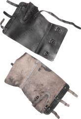 Swiss leather gaiters, used. 