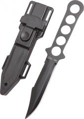 Mil-Tec diving knife, stainless steel.
