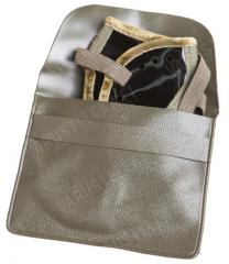 BW foldable sun/dust goggles, with pouch, surplus. A handy PVC pouch is included, in which the goggles fold up nicely.