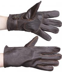 Swedish Leather Gloves, Brown, Surplus.