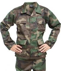 Mil-Tec kids BDU jacket, Woodland. 