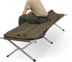 Mil-Tec Field cot, aluminium frame, 192 x 66 x 43 cm, olive drab.