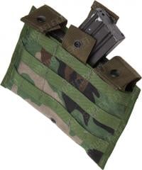 US MOLLE II M4 Triple Mag Pouch, Surplus. Woodland