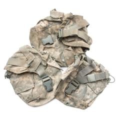 US MOLLE II 1 qt Canteen / General Purpose Pouch, Surplus. Used and dirty condition. All of these are in one piece, though.