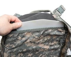 US MOLLE II Assault Pack, Surplus. The padding and plastic stiffener may not be included but usually is. In case it's missing it's fairly simple to DIY.