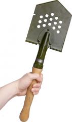 Russian field spade, straight, spring steel.