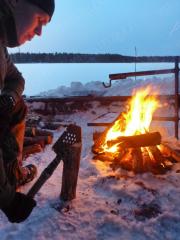 Russian field spade, straight, spring steel.