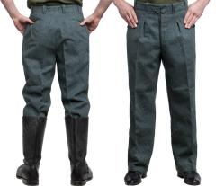 Swiss Wool Trousers, Surplus. The straight and roomy leg works with or without jackboots.