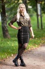 French BM65 double buckle boots, black, surplus.