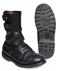 French BM65 double buckle boots, black, surplus.