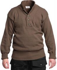 US 5-Button Sweater, OD Brown, Surplus. 