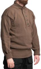 US 5-Button Sweater, OD Brown, Surplus.
