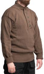 US 5-Button Sweater, OD Brown, Surplus. 