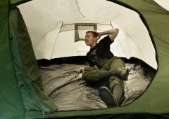 Mil-Tec 3-Person tunnel tent, olive drab. 