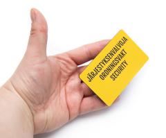 Security personnel tag.