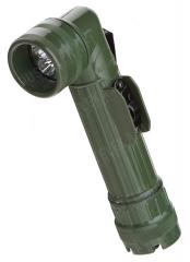 Mil-Tec angle head flashlight, LED, olive drab Mil-Tec angle head flashlight, LED, olive drab