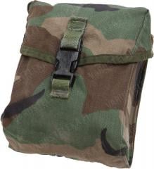 US MOLLE II 200 rnd SAW Gunner pouch, Woodland, surplus