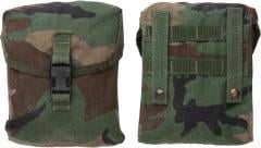 US MOLLE II 200 rnd SAW Gunner pouch, Woodland, surplus.