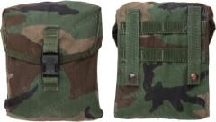 US MOLLE II 200 rnd SAW Gunner pouch, Woodland, surplus. 