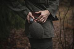 Swedish Canteen, Aluminum with Woolen Cover, Surplus.