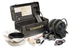 Polish PNW 57 Tank Helmet with Night-Vision Goggles, Surplus.