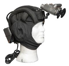 Polish PNW 57 Tank Helmet with Night-Vision Goggles, Surplus.