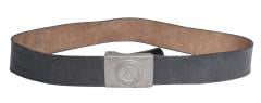 NVA leather belt, black, surplus