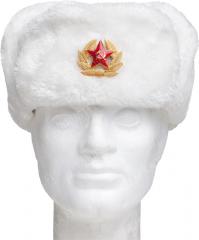Russian Winter hat with Soviet cockade