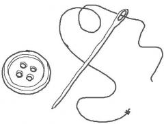 Sewing service, velcro patch for clothing or equipment.