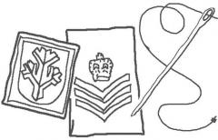 Sewing service, velcro upgrade for sew-on insignia
