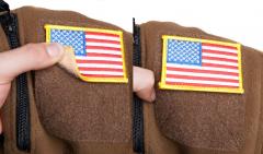 Sewing service, velcro upgrade for sew-on insignia.
