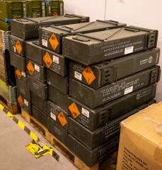 US Ammunition Box, 120 mm, Surplus.