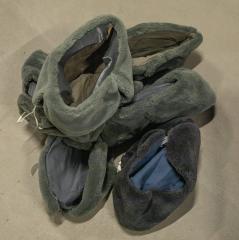 NVA Fur Hat, Gray, Surplus. Color tones may vary a bit.