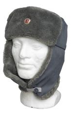 NVA Fur Hat, Gray, Surplus.